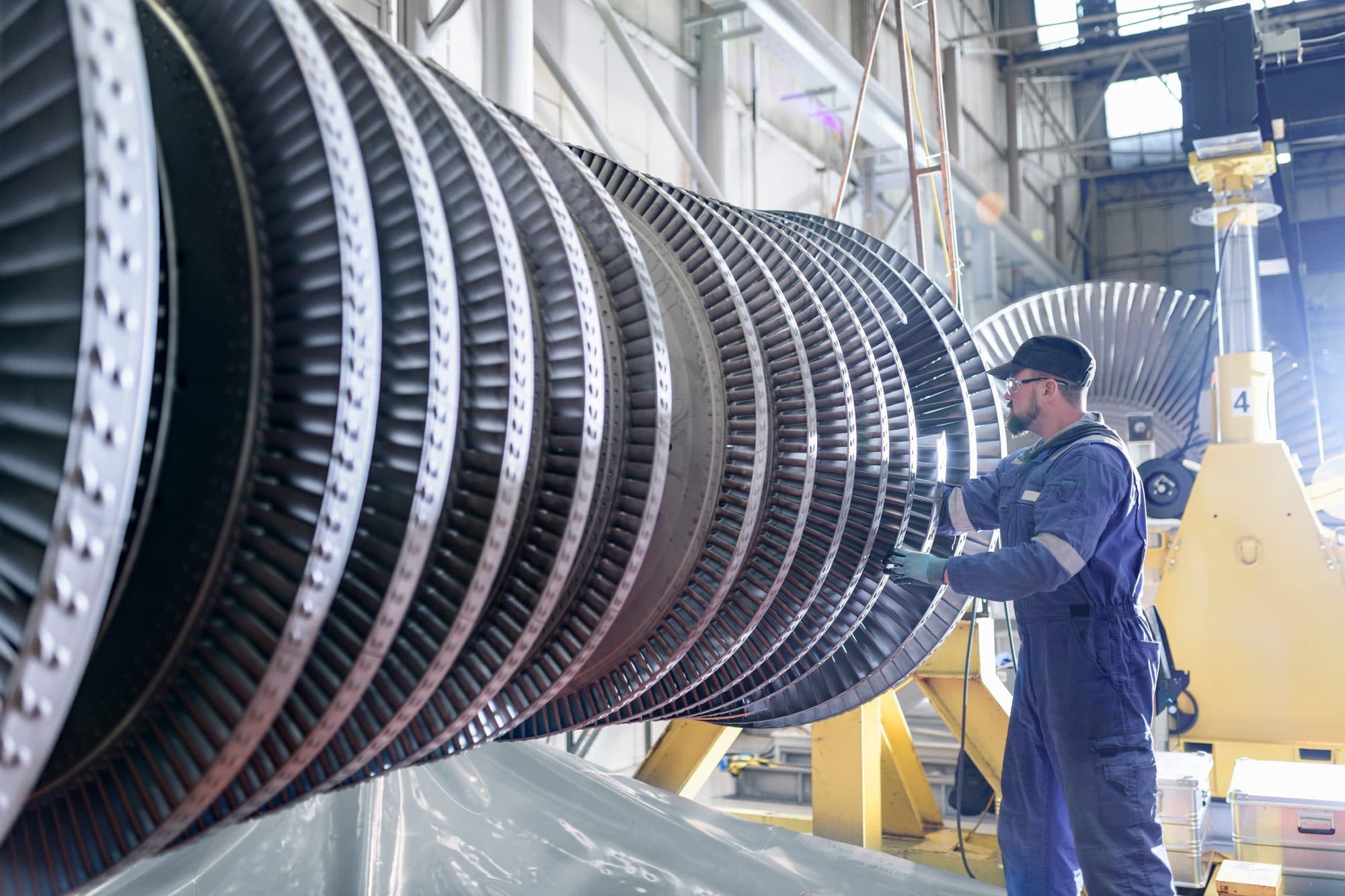 Révision d'un rotor de turbine vapeur haute pression